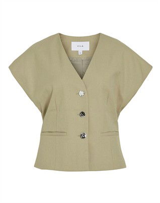 ViKeep V-neck Blazer - Elm 